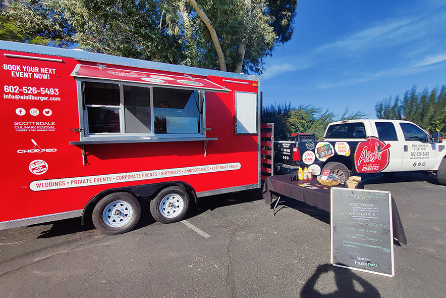 Food truck stops